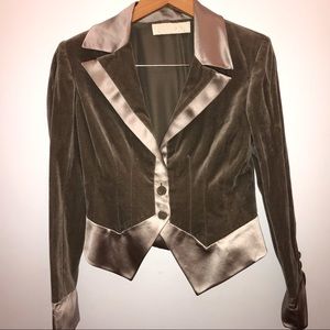 Vintage Valentino Blazer Velvet Satin